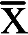x-streg eller x-bar